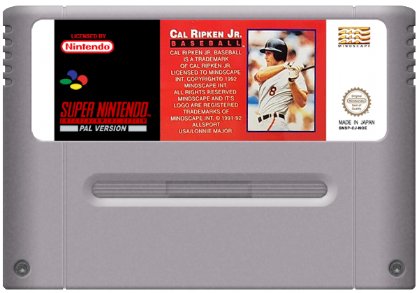 Cal Ripken Jr. Baseball media 7 for Super Nintendo